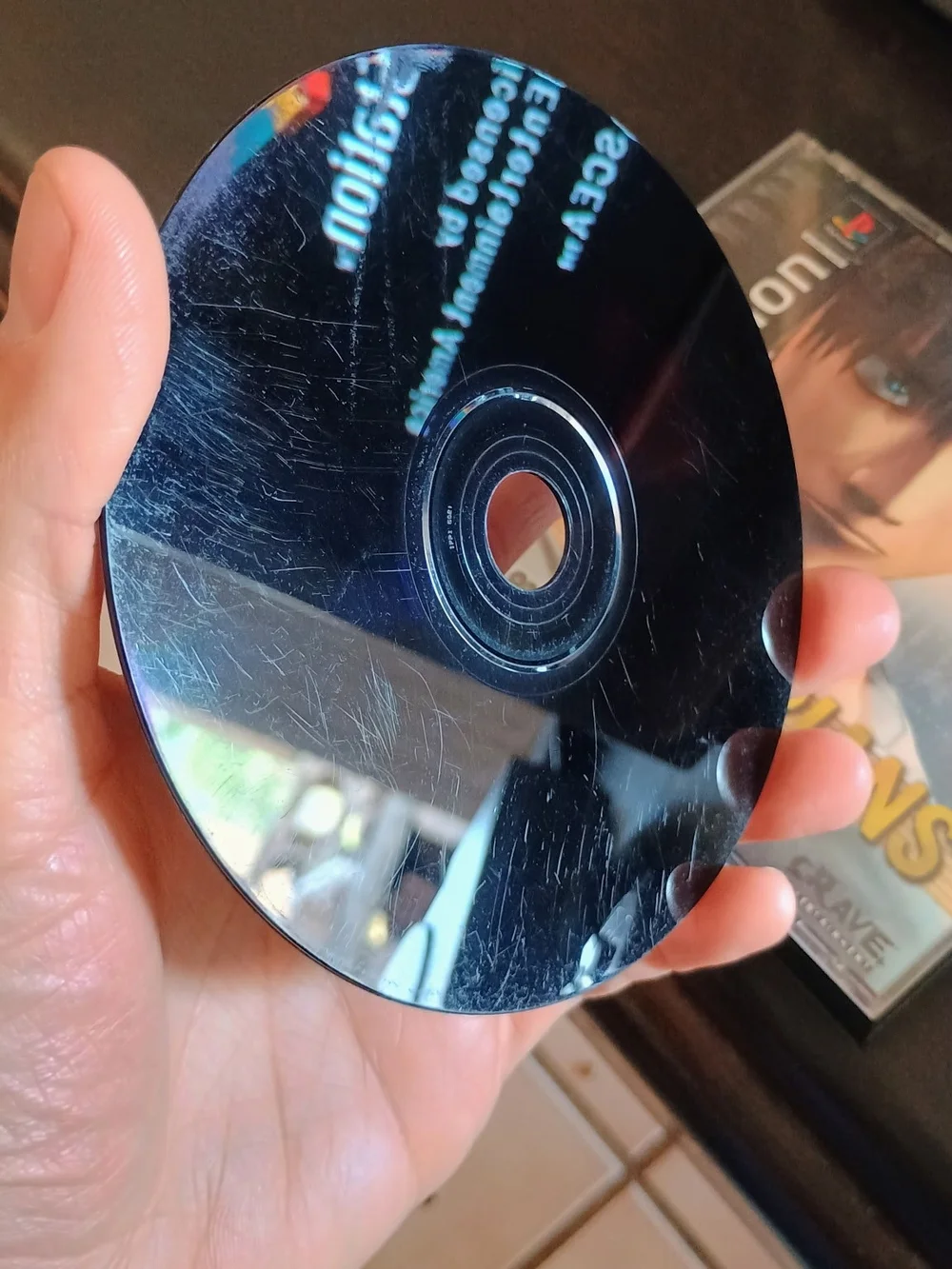 Sony PlayStation Galerians Disc with Pink and Silver Artwork